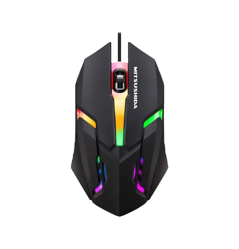 ماوس سیم دار RGB میتسوشیدا MITSUSHIDA مدل KC-X1