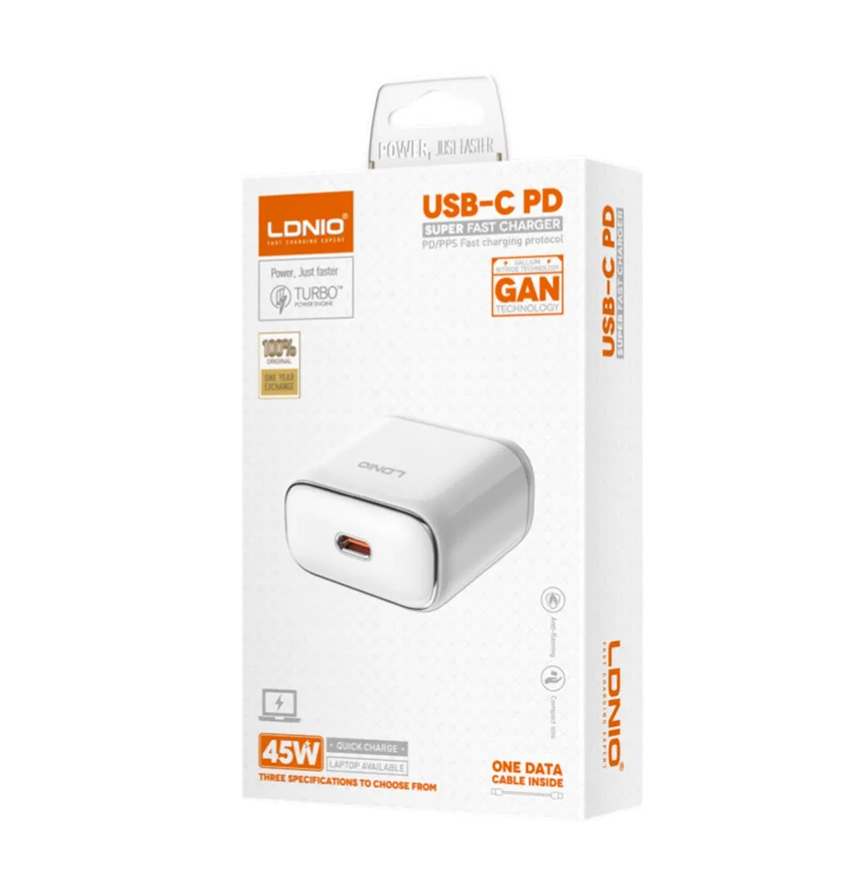 شارژر دیواری LDNIO الدینیو مدل Q1415 به همراه کابل دو سر تایپ سیSUPER FAST - تصویر 6